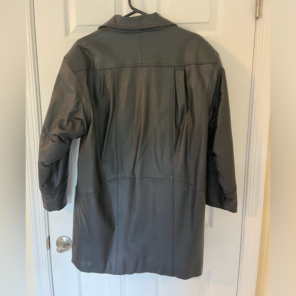 Marco Morani by Comint black oversized leather coat - Picture 3 of 7